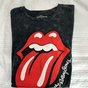 The Rolling Stones 100% cotton Short Sleeve Used T-Shirt Sz L